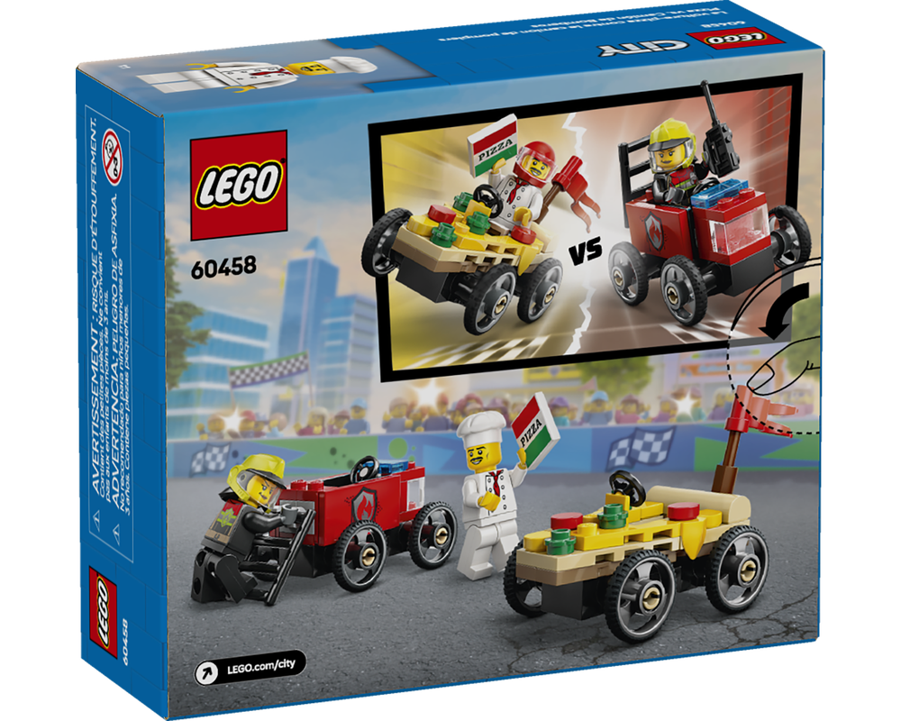 LEGO Set 60458-1 Pizza vs. Fire Truck Race Car Pack (2025 City ...