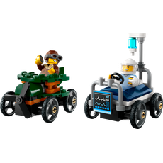 Airplane vs. Hospital Bed Race Car Pack (set 60459-1)