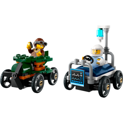 Airplane vs. Hospital Bed Race Car Pack