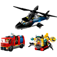 Helicopter, Fire Truck & Submarine Remix (set 60462-1)