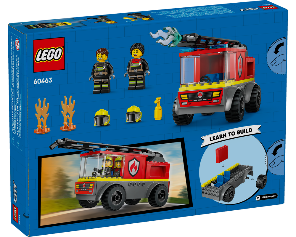 LEGO Set 60463-1 Fire Ladder Truck (2025 City) | Rebrickable - Build ...