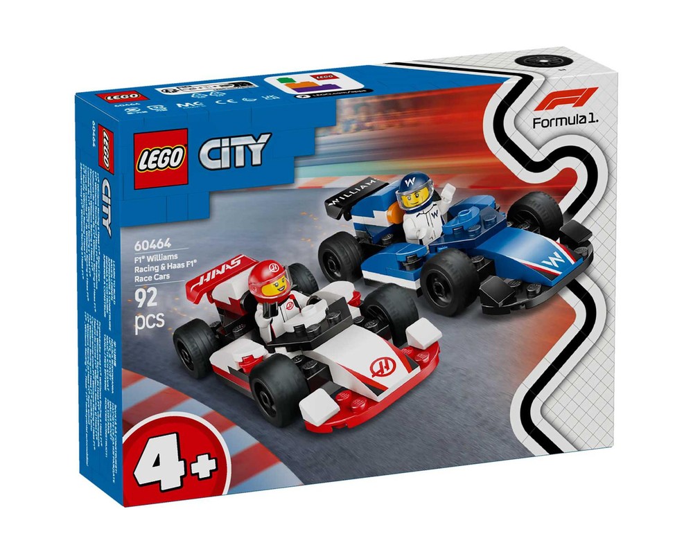LEGO Set 60464-1 F1 Williams Racing & Haas F1 Race Cars (2025 City