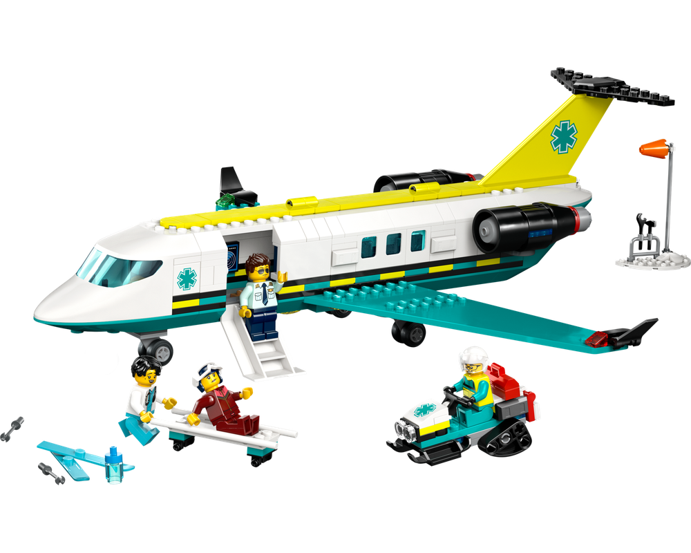 【なっお】①Fourleaf Base LEGO Set 60465-1 Emergency Air Ambulance Airplane (2025 City