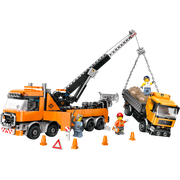 Heavy-Duty Recovery Tow Truck with Crane