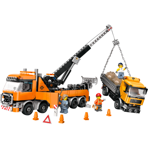 Heavy-Duty Recovery Tow Truck with Crane