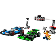 F1 Grid with VCARB & Sauber Race Cars