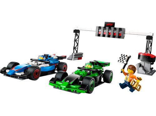 F1 Grid with VCARB & Sauber Race Cars