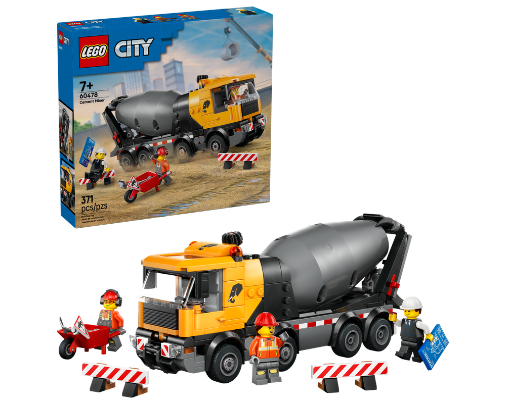 レオンハルトのコンクリート講座1〜6巻セット LEGO Set 60478-1 Cement Mixer (2026 City > Construction