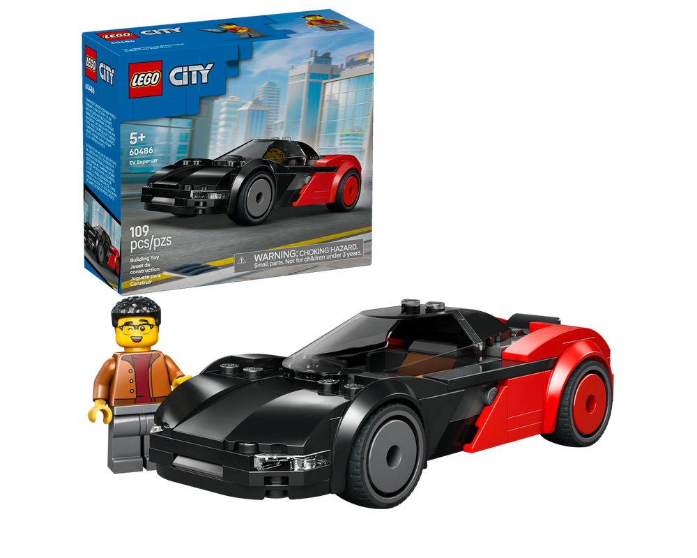 Manセット LEGO Set 60486-1 EV Supercar (2026 City > Traffic) | Rebrickable
