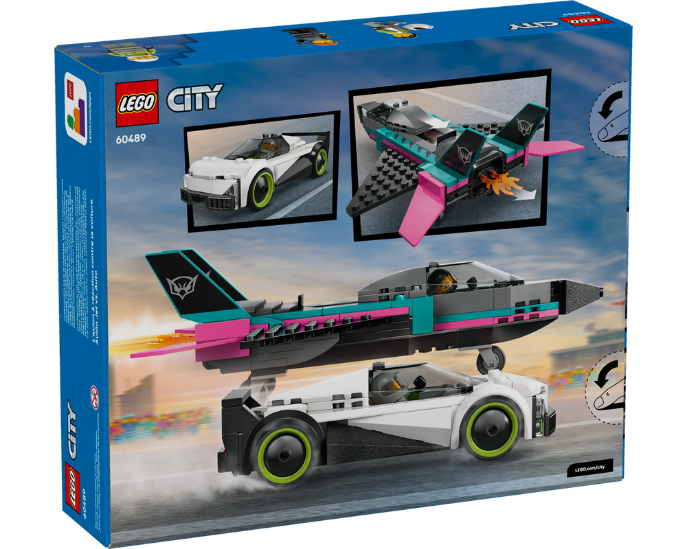 LEGO Set 60489-1 Jet vs. Car (2026 City) | Rebrickable - Build