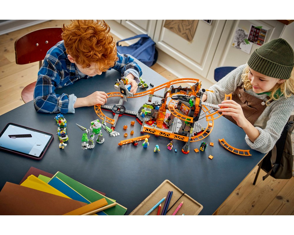 LEGO Set 60501-1 Lava Land Roller Coaster Park (2026 City ...