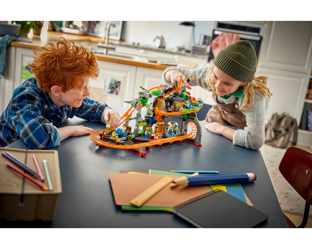 LEGO Set 60501-1 Lava Land Roller Coaster Park (2026 City ...