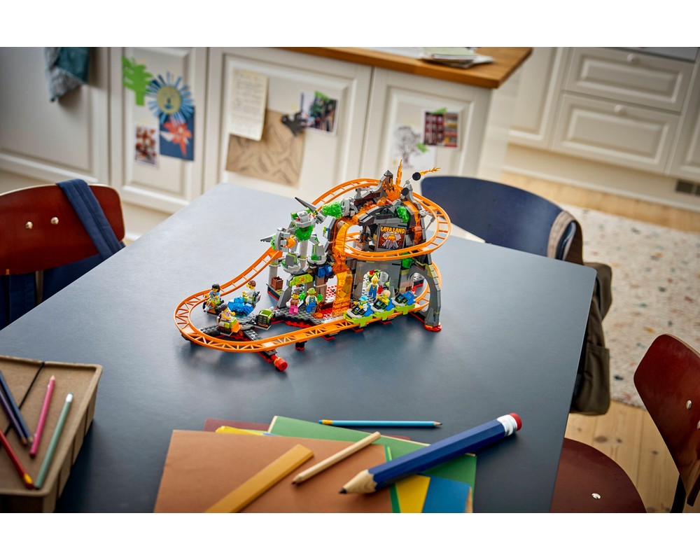 LEGO Set 60501-1 Lava Land Roller Coaster Park (2026 City ...