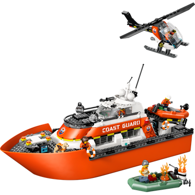 LEGO Coast Guard Rescue Boat & Helicopter set 60504