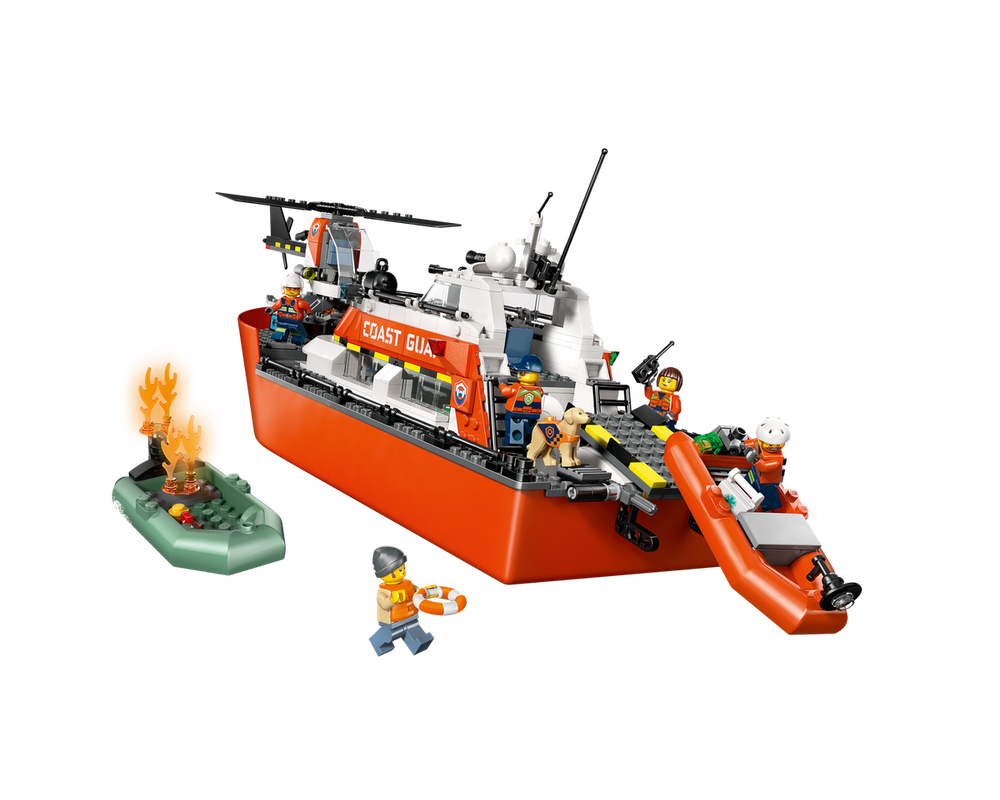 LEGO Set 60504-1 Coast Guard Rescue Boat & Helicopter (2026 City ...