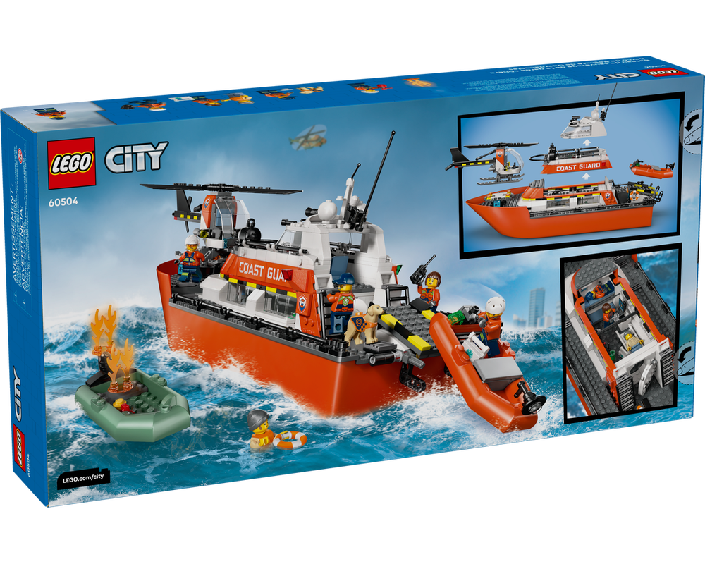 LEGO Set 60504-1 Coast Guard Rescue Boat & Helicopter (2026 City ...