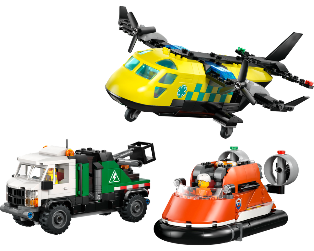 LEGO Set 60505-1 Airplane, Service Truck & Hovercraft Remix (2026