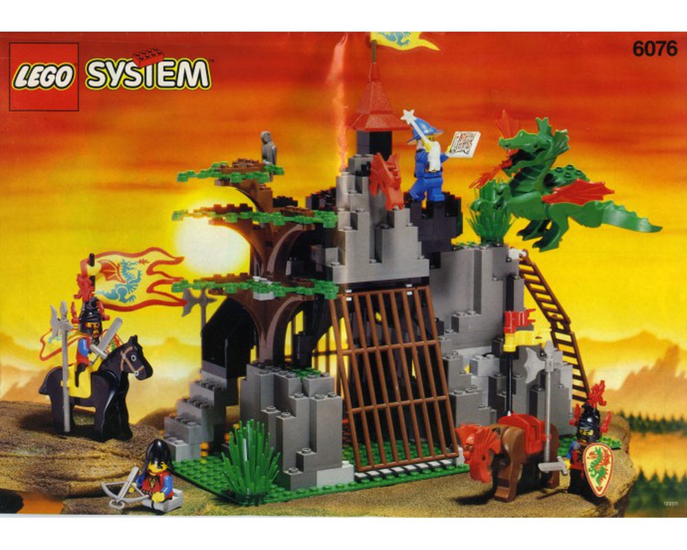 LEGO 6076-1 Dark Dragon's Den (Castle > Dragon Knights 1993)