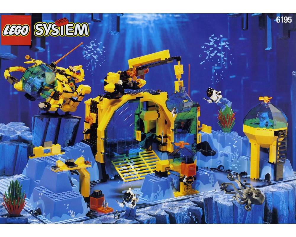 LEGO Set 6195-1 Neptune Discovery Lab (1995 Aquazone > Aquanauts) Rebrickable - with LEGO