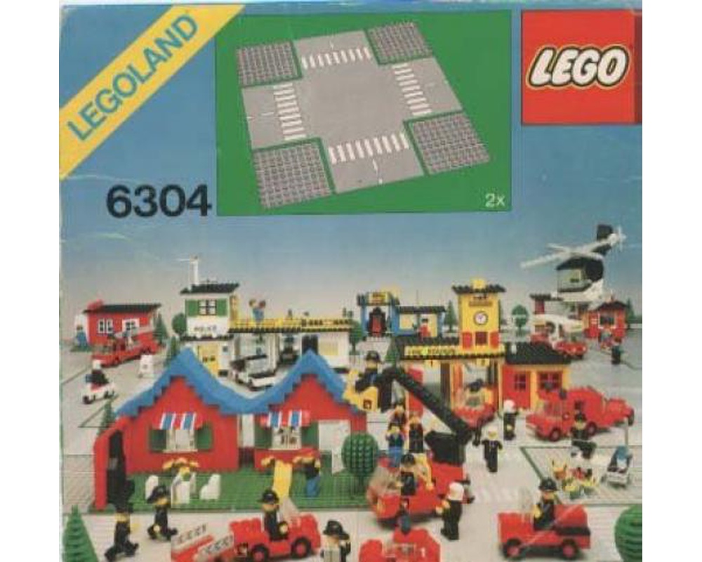 LEGO Set 6304-1 Cross Roads Plates (1980 Town > Classic Town