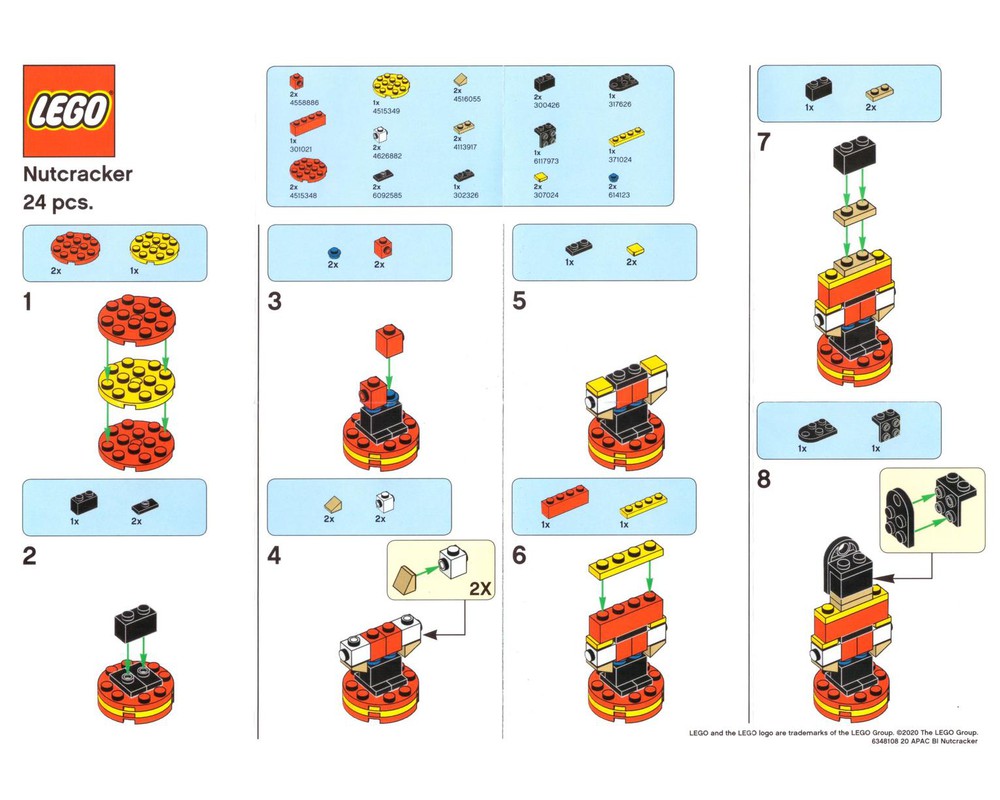 Information Udsøgt Slette LEGO Set 6349569-1 Nutcracker (2020 Seasonal > Christmas) | Rebrickable -  Build with LEGO