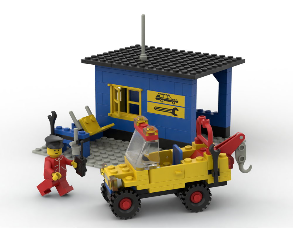 udbrud Knogle tage ned LEGO Set 6363-1-c3 Garage (1980 Town > Classic Town) | Rebrickable - Build  with LEGO