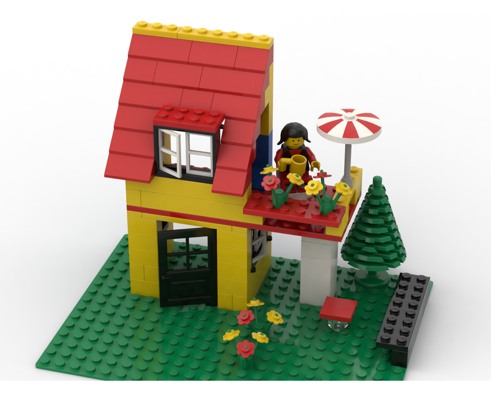 LEGO Set 6365-1-c5 Two Storey House (1981 Town > Classic Town ...