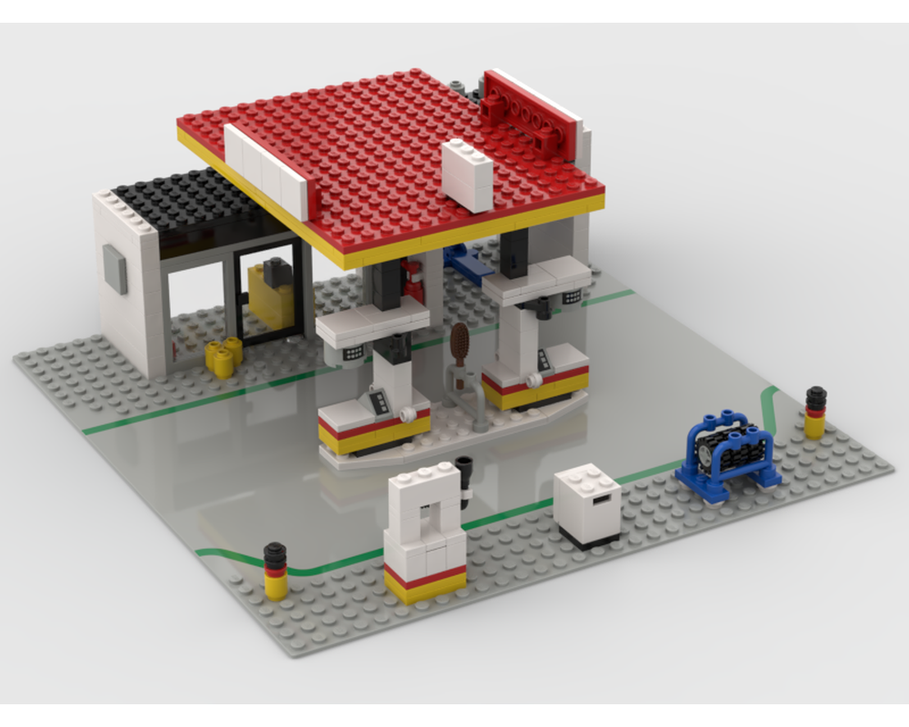 LEGO Set 6378-1-s2 Shell Station (1986 Town > Classic Town ...