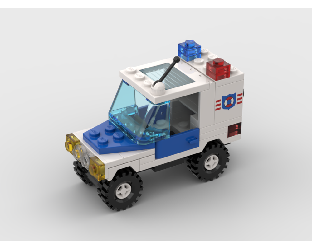 LEGO Set 6387-1-s1 Coast Guard Van (1989 Town > Classic Town ...
