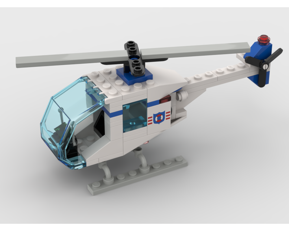 LEGO Set 6387-1-s5 Coast Guard Helicopter (1989 Town > Classic Town ...