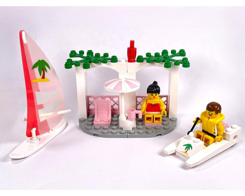 Lego Set 6401 1 Seaside Cabana 1992 Town Paradisa Rebrickable Build With Lego