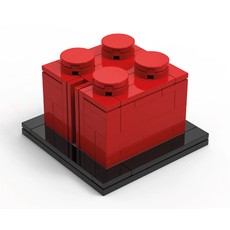 Buildable 2 x 2 Red Brick (set 6436693-1)