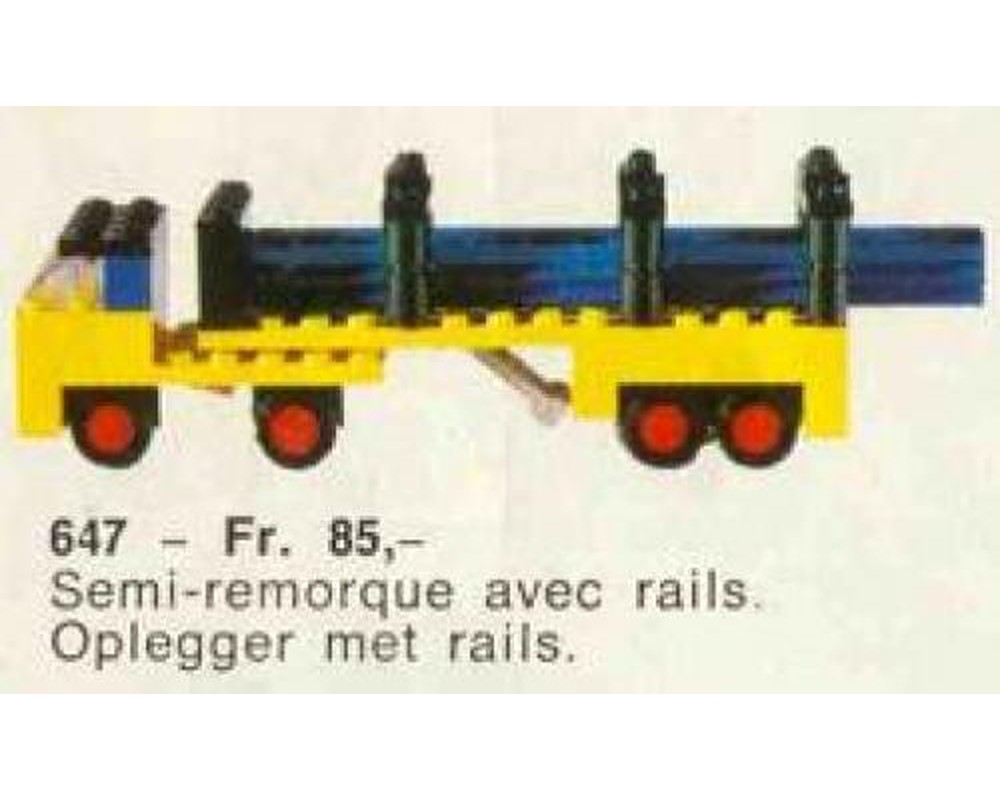 レゴ647 レール運搬車 1971年 - おもちゃ