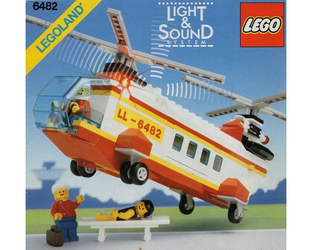 6482-1 Rescue Helicopter (1989 > Classic Town) | Rebrickable - Build with