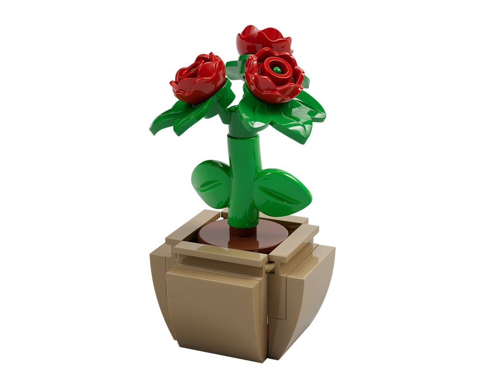 LEGO Set 6565180-1 Potted Roses (2025 Seasonal) | Rebrickable - Build ...
