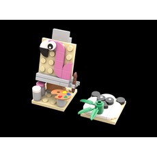 Creative Wildlife Panda and Flamingo (set 6581677-1)