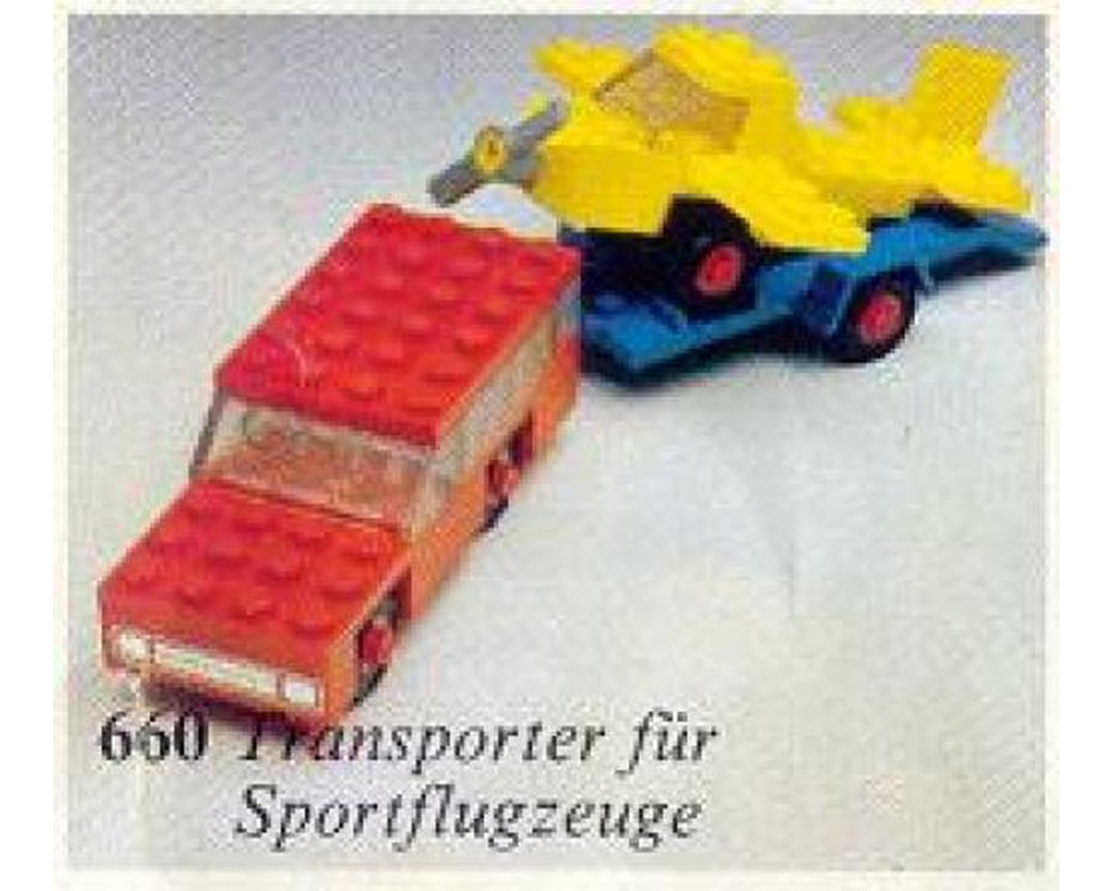 LEGO Set 660-1 Car with Plane Transporter (1975 Legoland > Vehicle) |  Rebrickable - Build with LEGO