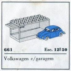 1:87 VW Beetle (set 661-2)