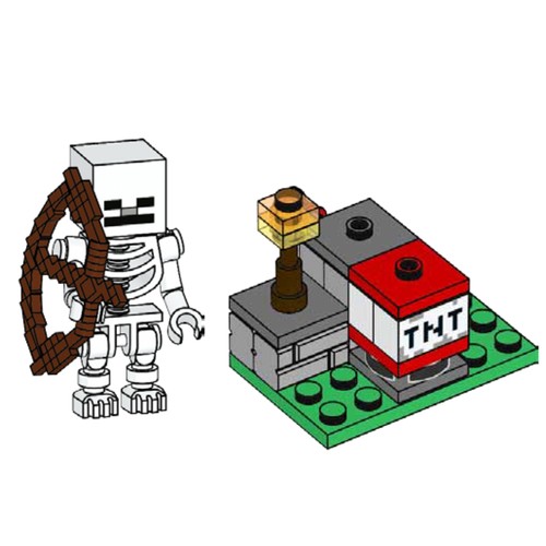 TNT Launcher and Skeleton