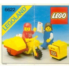 Mailman on Motorcycle (set 6622-1)