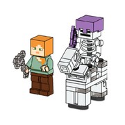 Alex with Skeleton and Skeleton Horse