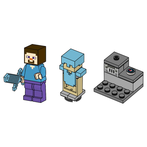 Steve with Armor Stand and Blast Furnace