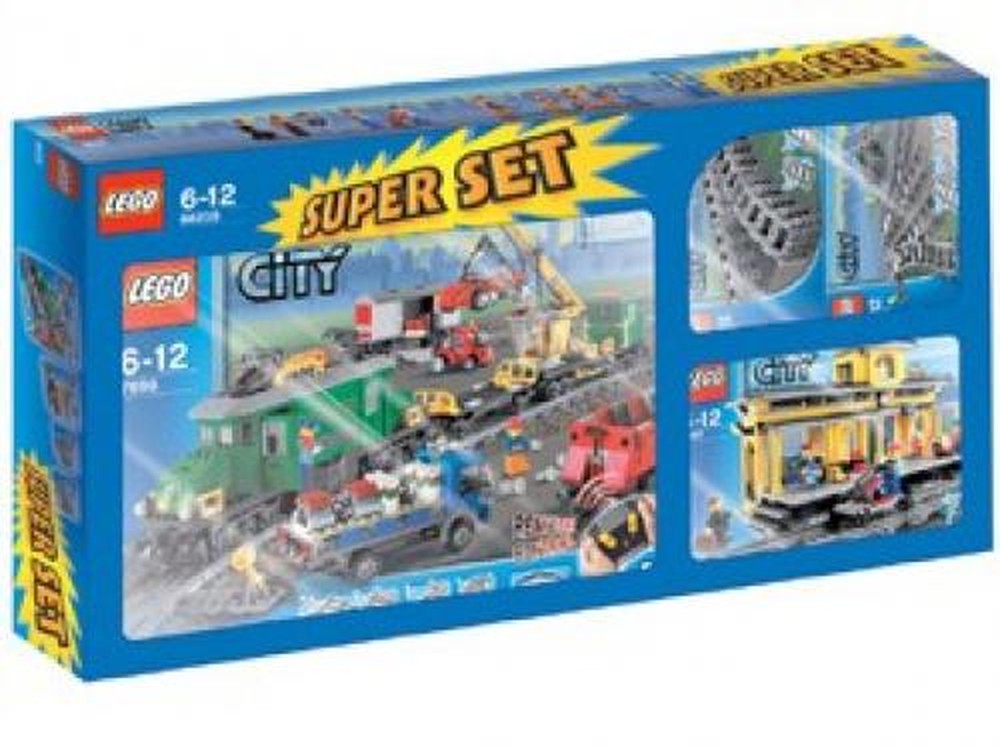 Lego Set 7896 | LEGO 7896 Straight and Curved Rails Instructions, City ...