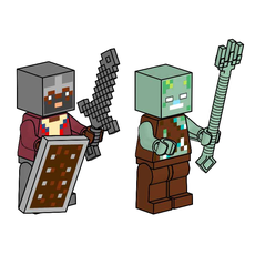 Netherite Knight and Zombie (set 662405-1)