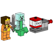 Golden Knight and Charged Creeper