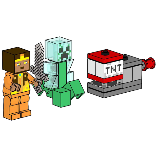 Golden Knight and Charged Creeper