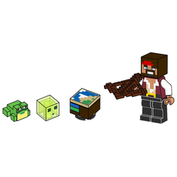 Pirate with Frog, Slime and Cartography Table