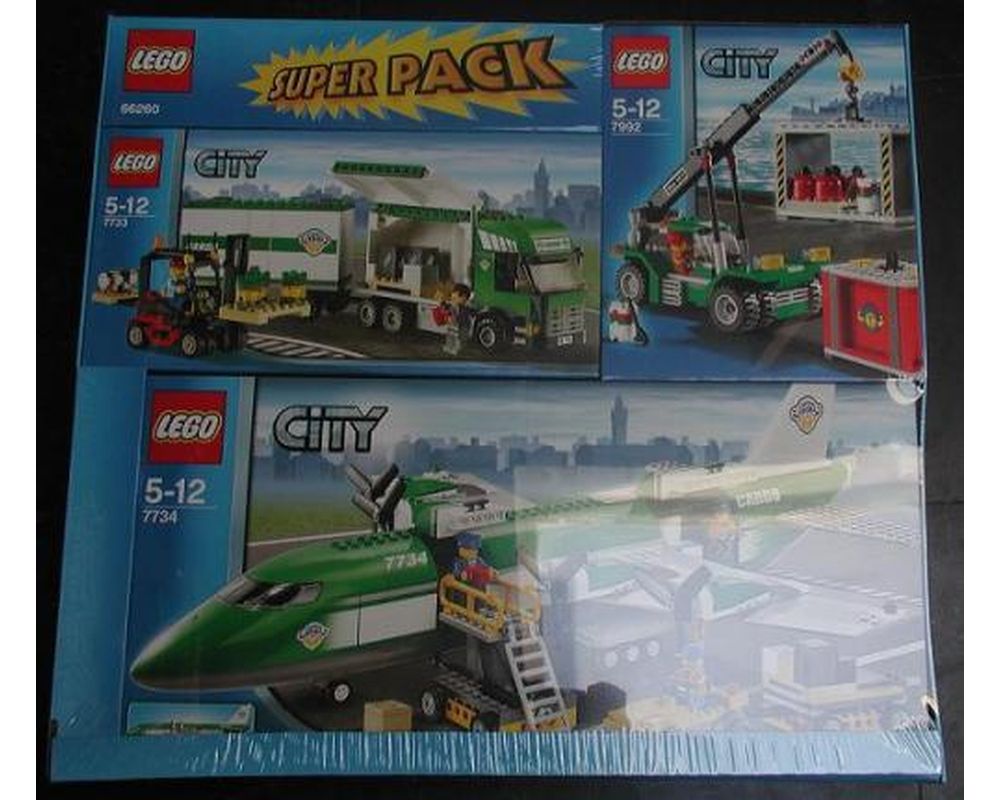 fintælling fortov Tilladelse LEGO Set 66260-1 City Super Pack (2008 City > Cargo) | Rebrickable - Build  with LEGO