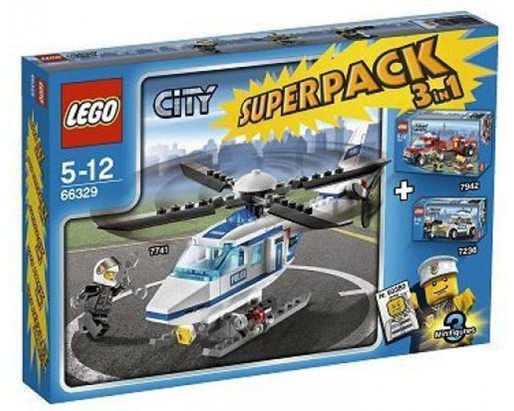 dekorere At bygge tro på LEGO Set 66329-1 City Super Pack 3 in 1 (2009 City) | Rebrickable - Build  with LEGO