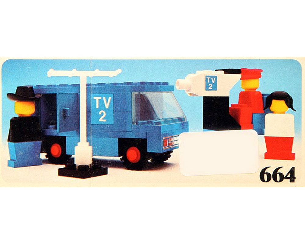 LEGO Set TV Crew (1977 Legoland Vehicle) | Rebrickable Build with LEGO